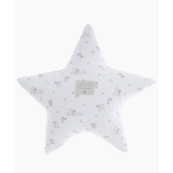 Cojín Decorativo Estrella Uzturre Pablo rosa empolvado