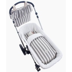 Mala Carrycot Uzturre riscas antracite e bege