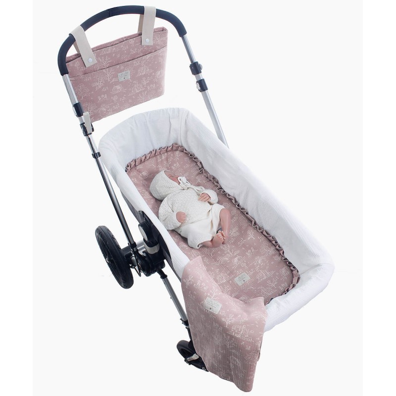 Lençol Embaixo Carrycot + Musselina Uzturre Tirsa