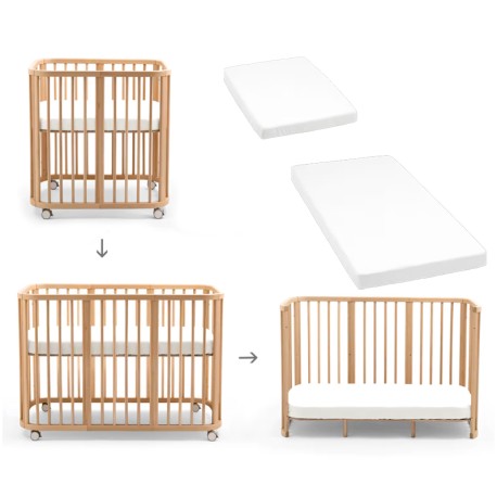 Cuna Evolutiva Stokke Nighti natural blanco
