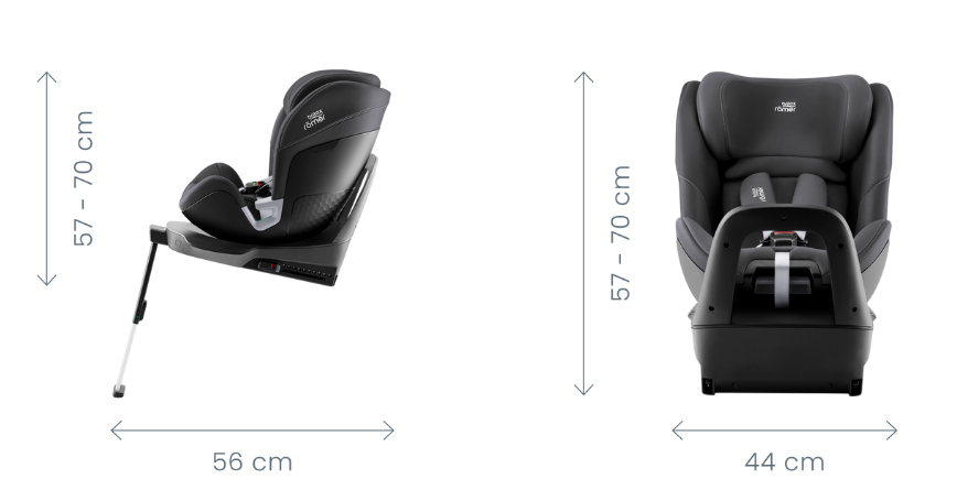 britax romer swivel 2 medidas
